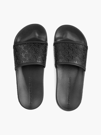Calvin Klein Cipők HU846599 | Calvin Klein Logo Női Papucs Fekete